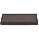 Mendong Small Rectangular Platform Tray with Trim, Java